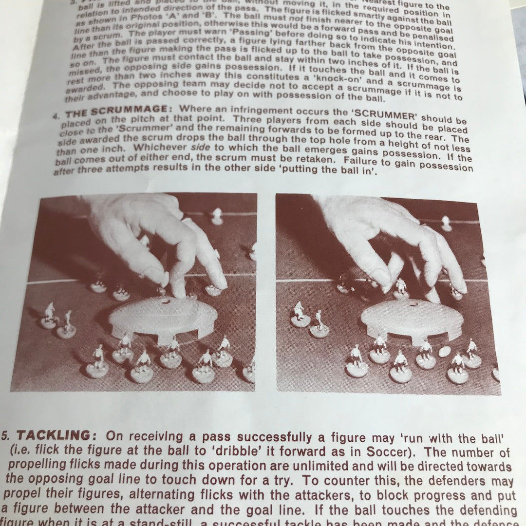 Subbuteo Table Rugby Game 1970s - International Edition – Moody Mabel