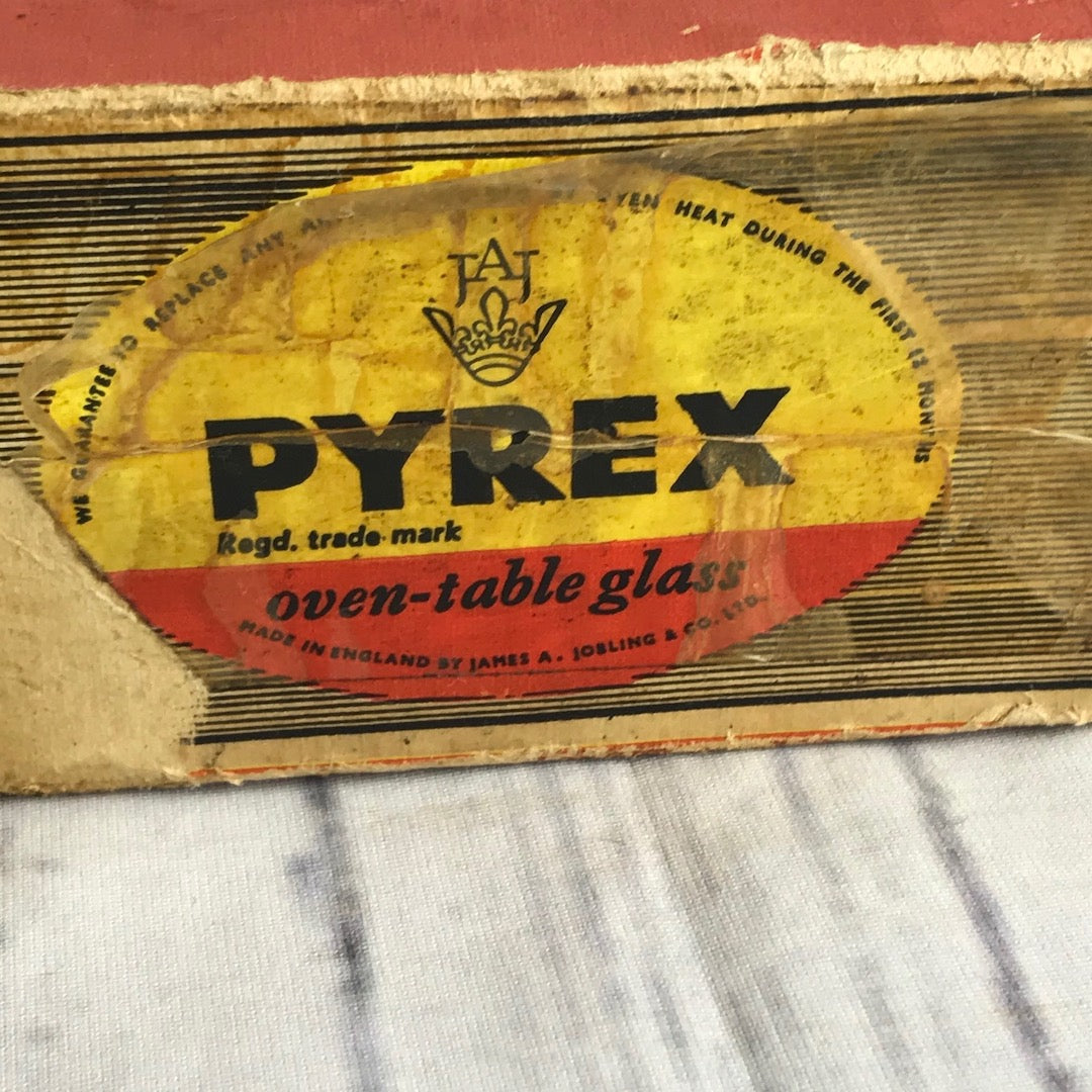 Pyrex glass rolling pin in original box