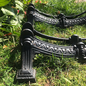 Pair of cast iron Victorian Bicycle stands