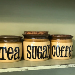 Set of five T.G. Green Granville storage jars