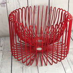 Trädig red wire fruit bowl