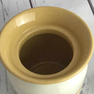 T.G.Green  gold Cornishware storage jar (small)