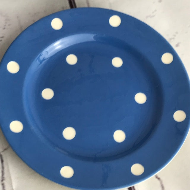 T.G.Green Blue Domino four 6 1/2 inch plates