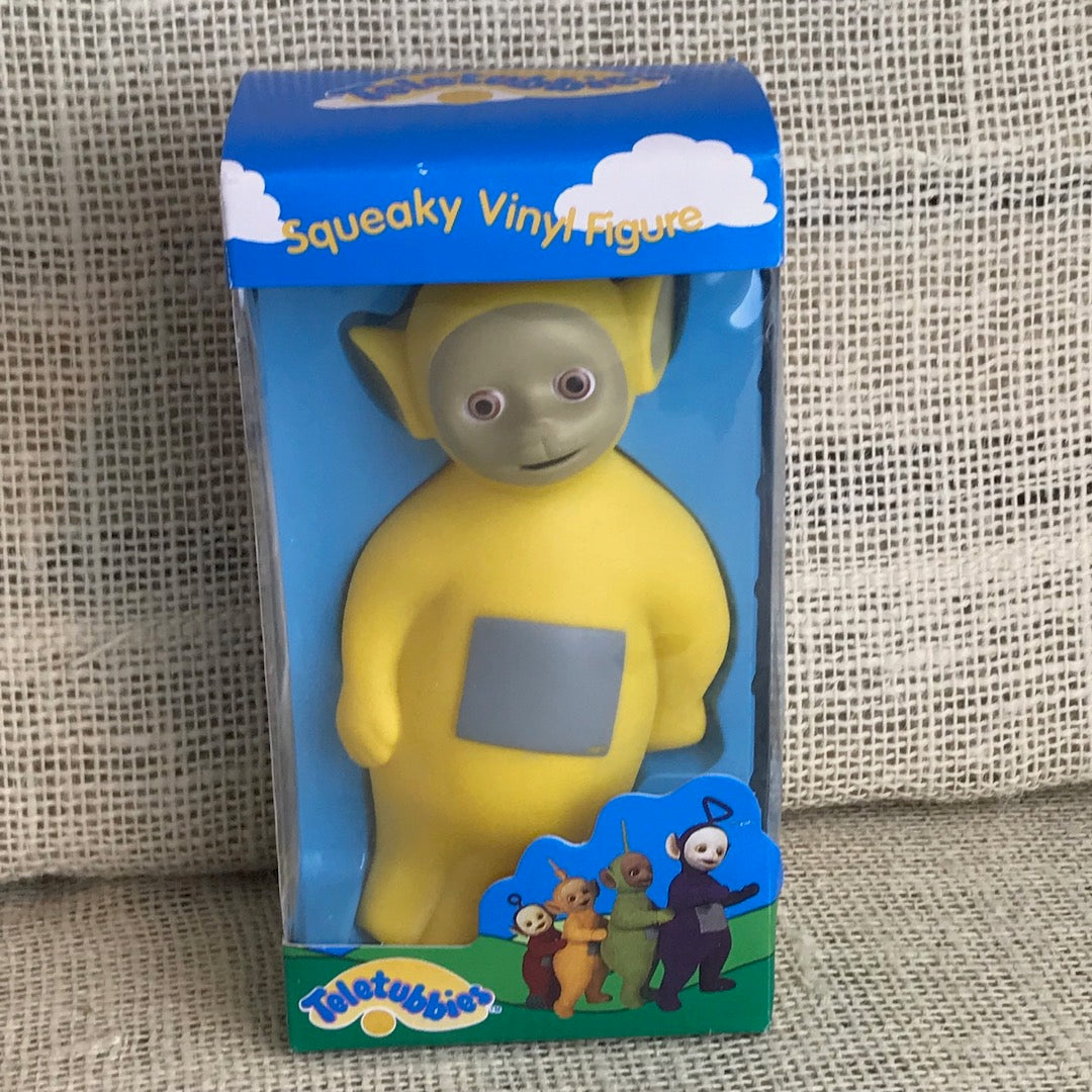 Boxed Teletubbies squeaky vinyl set from 1996