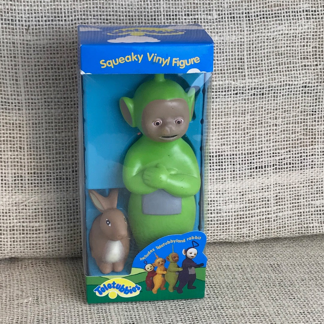 Boxed Teletubbies squeaky vinyl set from 1996