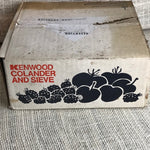Kenwood Chef colander and sieve in original box