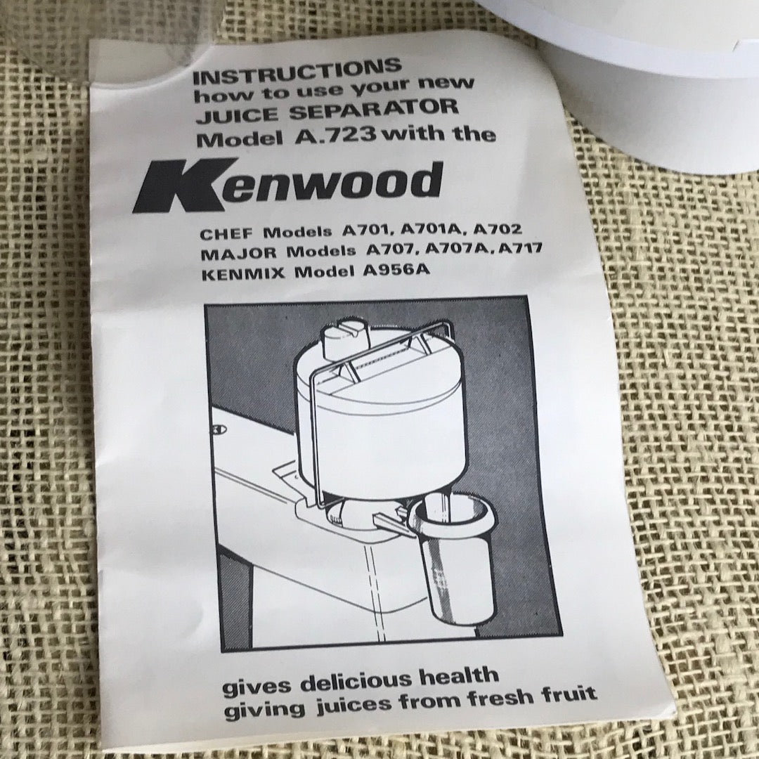 Kenwood Chef high speed juice separator in original box