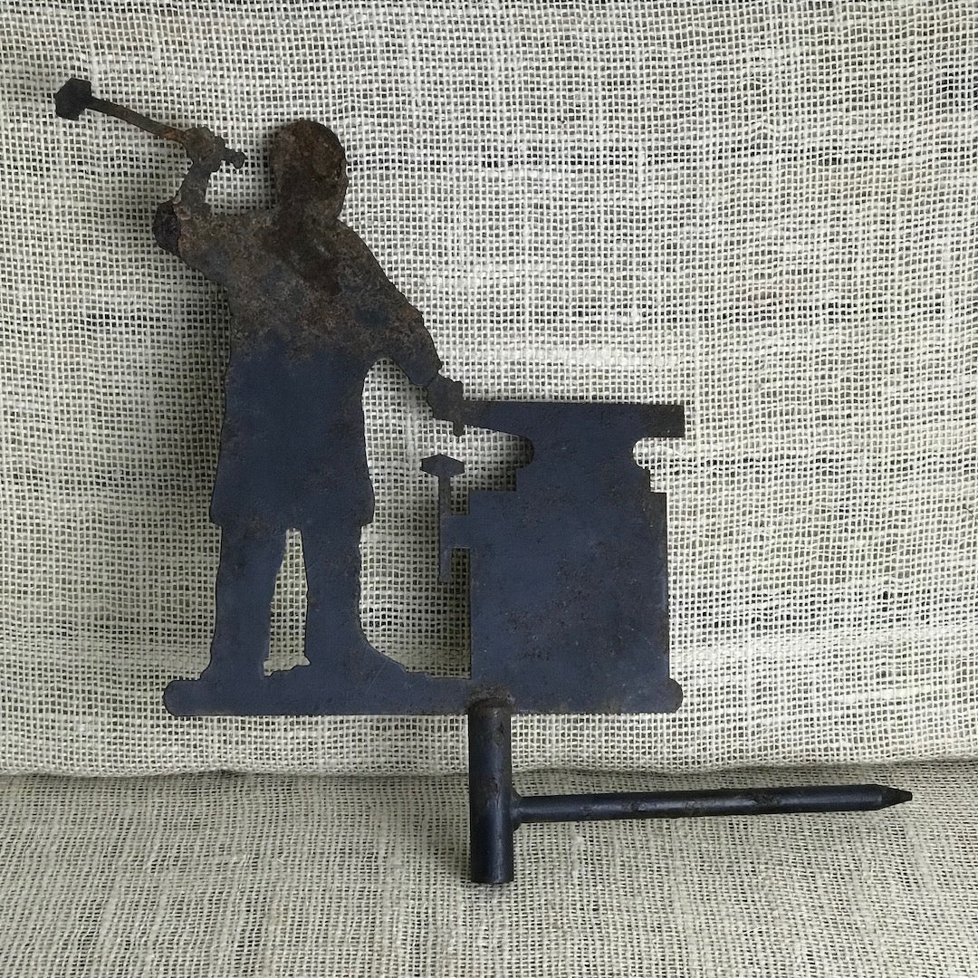 Blacksmith themed weather vane head