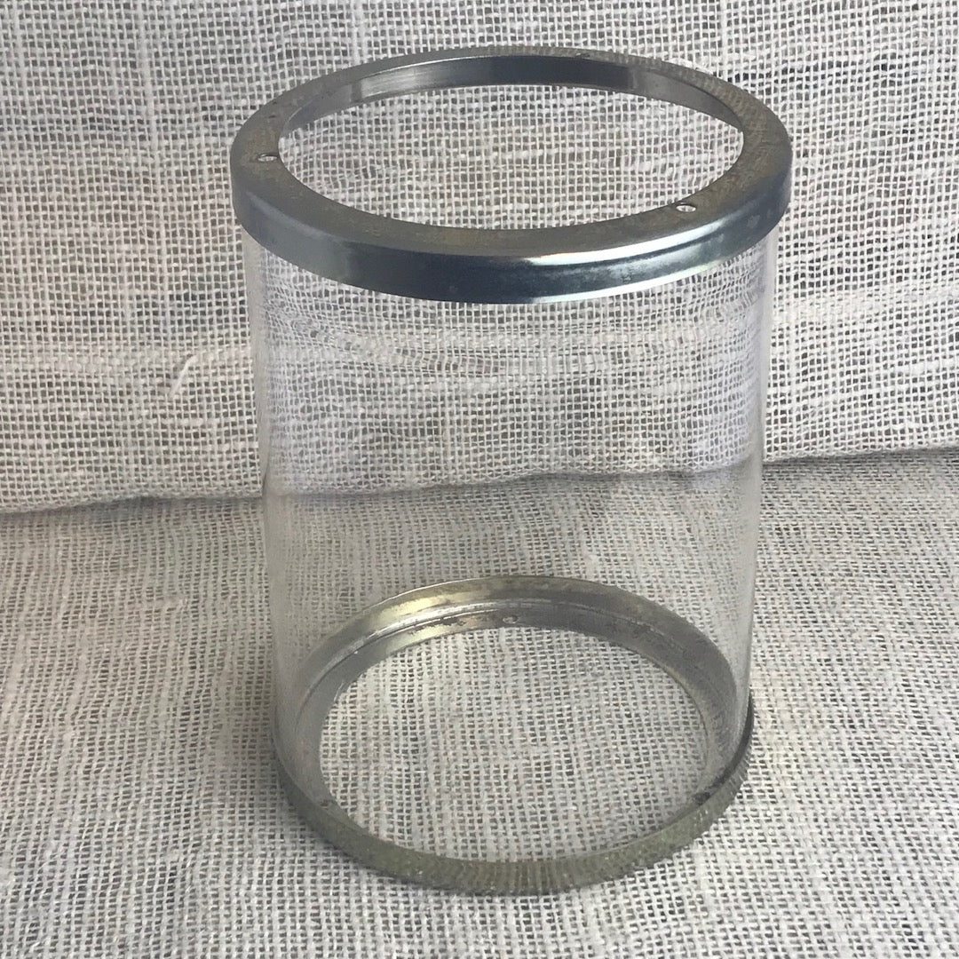 Pair of glass cylinders