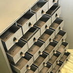 24 drawer lockable metal cabinet