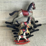 Set of model rocking horses