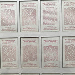 Full framed set of 48 Gallaher's Butterflies and Moths cigarette cards