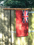 Red Ensign flag mounted on pole