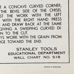 Image of Stanley Tools Dept S18 Chart