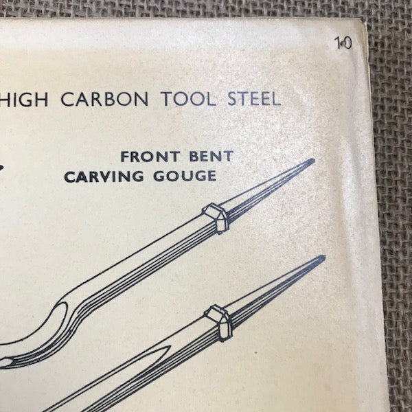 Image of Chisels and Gouges 1959 Wall Chart M10 close up a