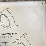 Image of Saws 1959 Wall Chart M9 close up a