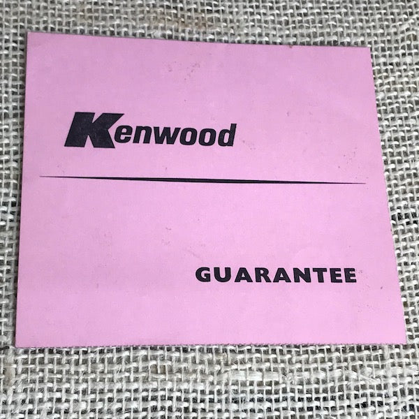 Image of Kenwood Chef A701A 1968 Guarantee