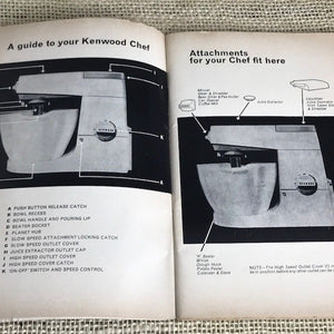 Kenwood Chef A701A Instruction and Recipe Booklet