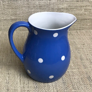 Image of Large Well Worn TG Green Blue Domino Jug