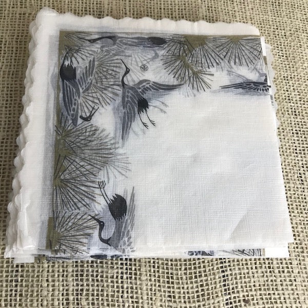 Image of Liberty of London vintage tissue Cranes napkin