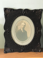 Pair of ornate Victorian wooden picture frames