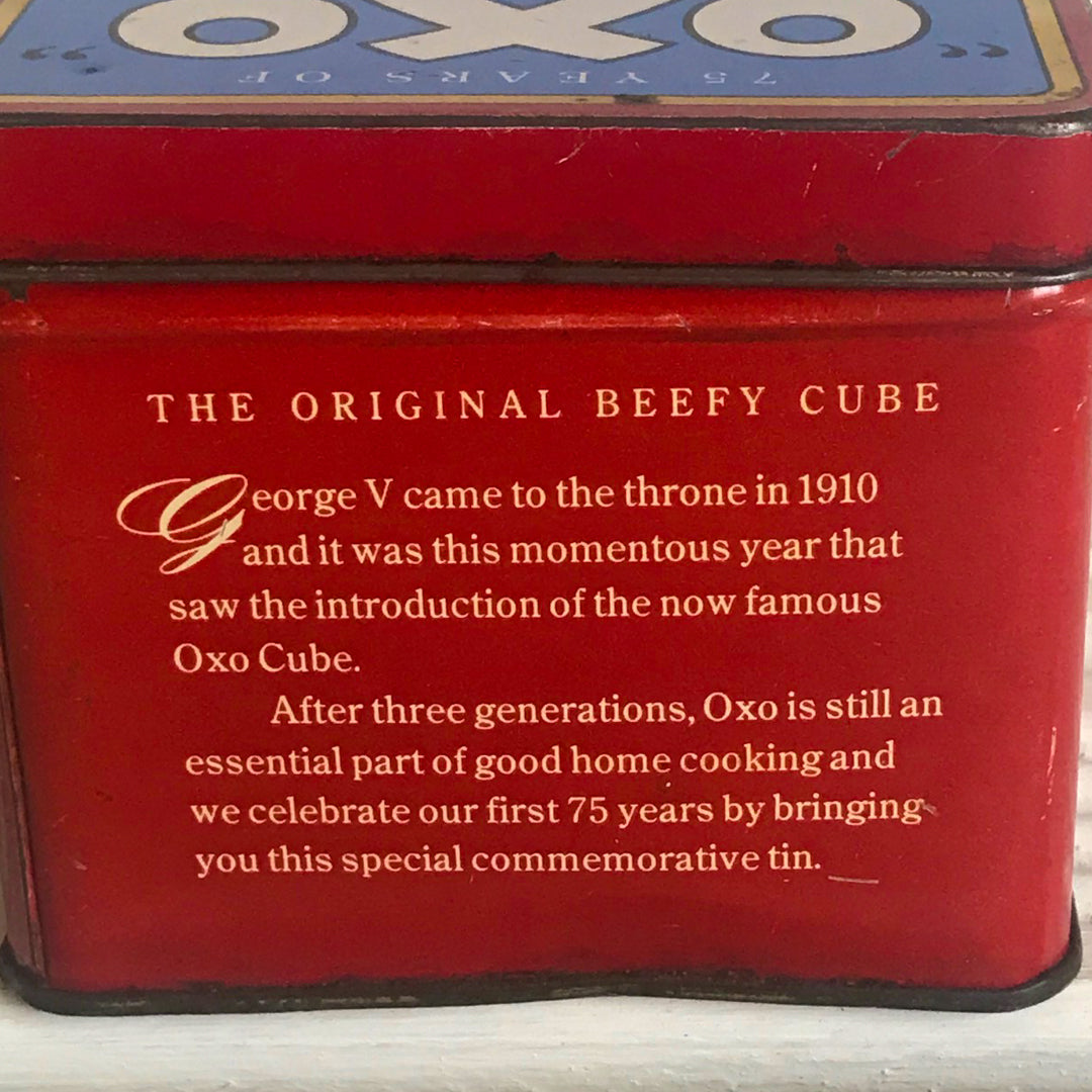 OXO stock cube tin, 75th anniversary edition