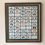 Full framed set of 50 Player's Poultry cigarette cards