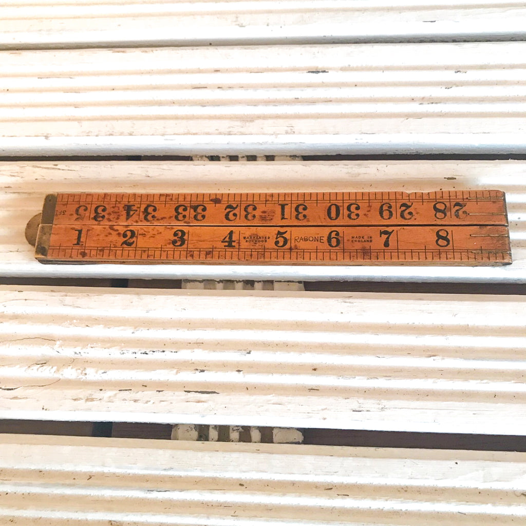 Vintage Rabone no.1167 Boxwood 36 inch folding ruler