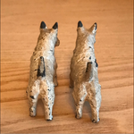 Pair of cast metal Scottie Dog figures