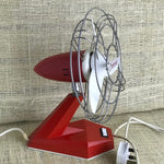 Image of Side view of Italian Thermair red fan