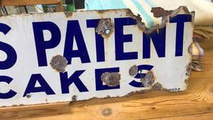 Spratt's Patent Dog Cakes vintage enamel sign