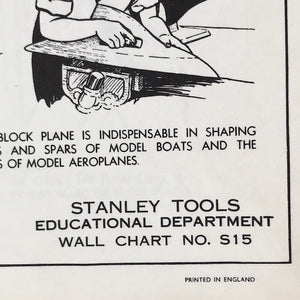 Image of Stanley Tools Dept Wall Chart S15