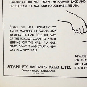 Image of Stanley Works Wall Chart S20