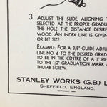 Image of Stanley Works Wall Chart S27