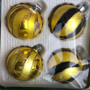 Image of Striped Simon Holliday Christmas baubles