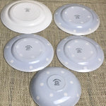 Image of TG Green Blue Domino 5 Misc plates and saucers back view