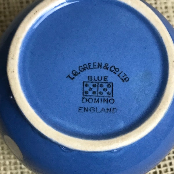 Image of TG Green Blue Domino Medium Milk Jug Back stamp