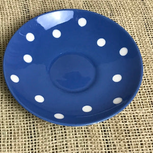 Image of TG Green Blue Domino Well Worn Saucer