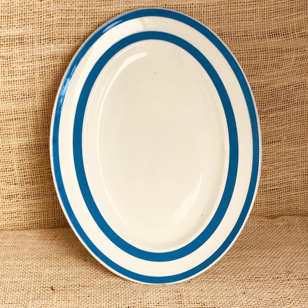 Image of TG Green Cornishware oval platter 35cm upright