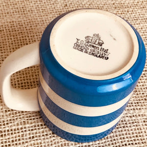 Image of TG Green blue cornishware 10oz Mug stamp