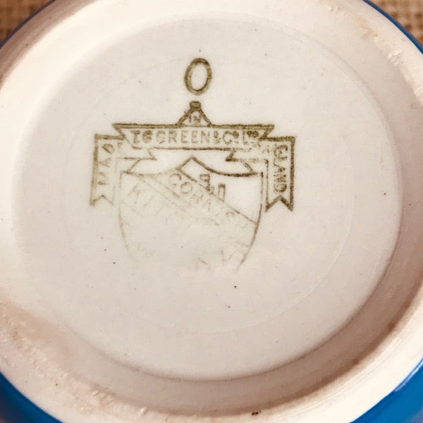 Image of TG Green blue cornishware 12cm salt shaker stamp