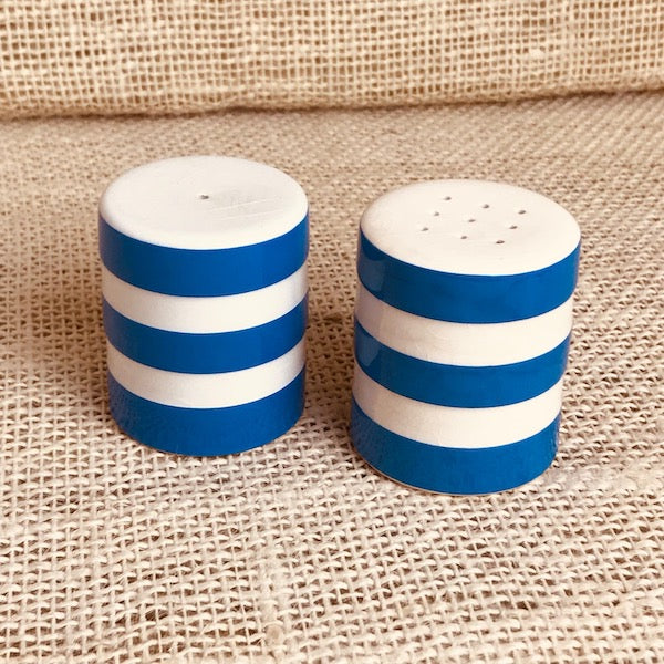 Image of TG Green blue cornishware 5.5cm salt and pepper shakers