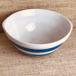 Image of TG Green blue cornishware mixing bowl 25cm inside