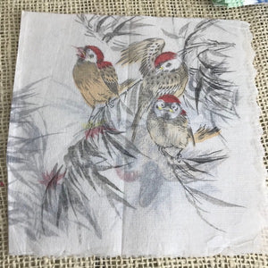 Image of Tissue bird napkin from Liberty of London