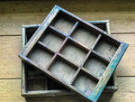 Pair of vintage workshop trays
