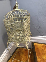 Decorative Linnet cage and stand